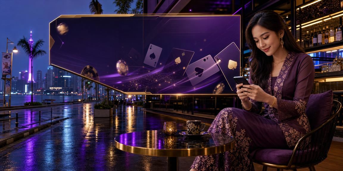 Pemain dari Kuantan menikmati permainan Teen Patti kasino 9010 melalui telefon bimbit